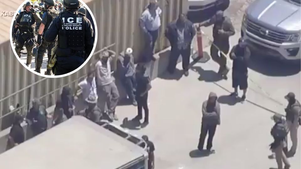 Durante el operativo federal, un grupo de personas se enfrentó a los uniformados