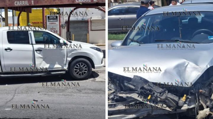Abuelita causa tremendo choque en Nuevo Laredo; le fallan los frenos de su auto