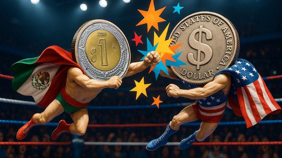 Peso contra dólar, en plena batalla cambiaria.