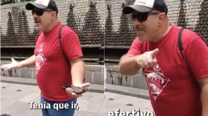 'Lord Baño': sorprenden a extranjero orinando en la vía pública en Chapultepec; 'no tengo dinero' | VIDEO