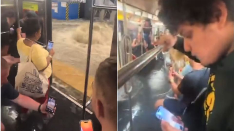 Metro de Nueva York se inunda; cientos de usuarios quedaron varados