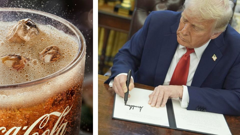 Coca-Cola edulzada con azúcar de caña, la preferida de Trump.