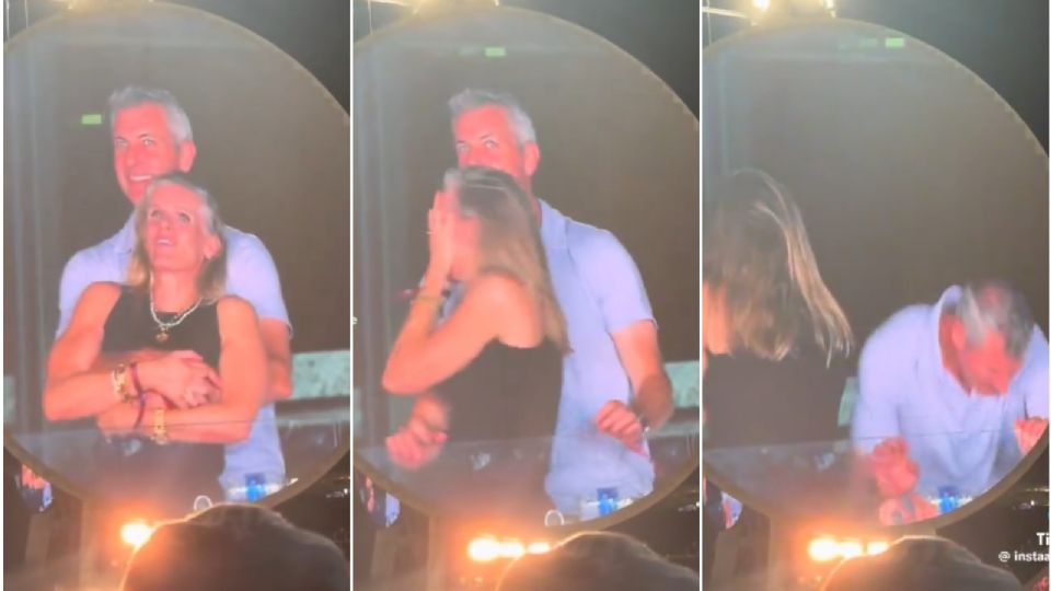 Captan a pareja de infieles durante concierto de Coldplay; así ocurrió
