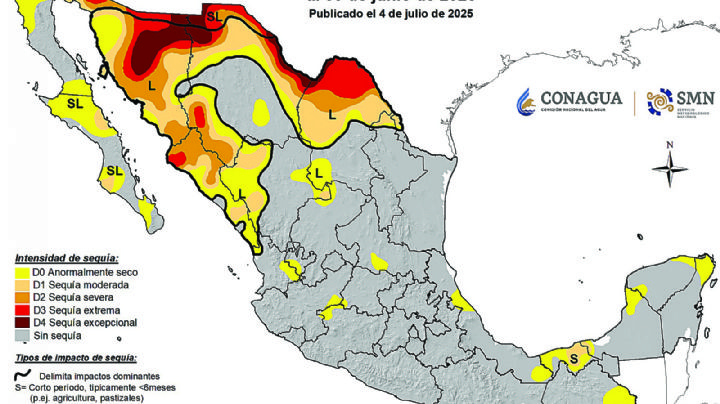 Lluvias sacan a Nuevo Laredo de la sequía severa
