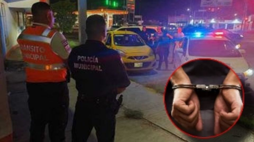 El hombre inició una película policíaca, al darse a la fuga para no enfrentar a la justicia