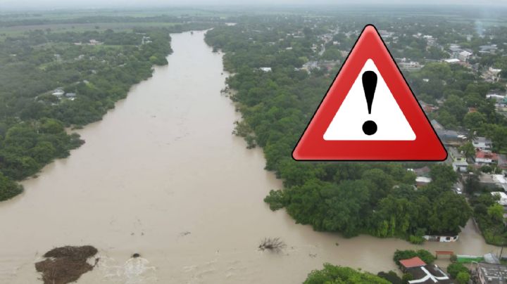 Tamaulipas se encuentra en alerta ante posible desbordamiento del río Guayalejo-Tamesí; así está