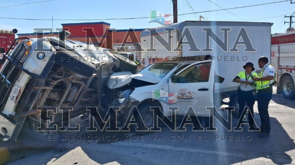Choque en Nuevo Laredo.