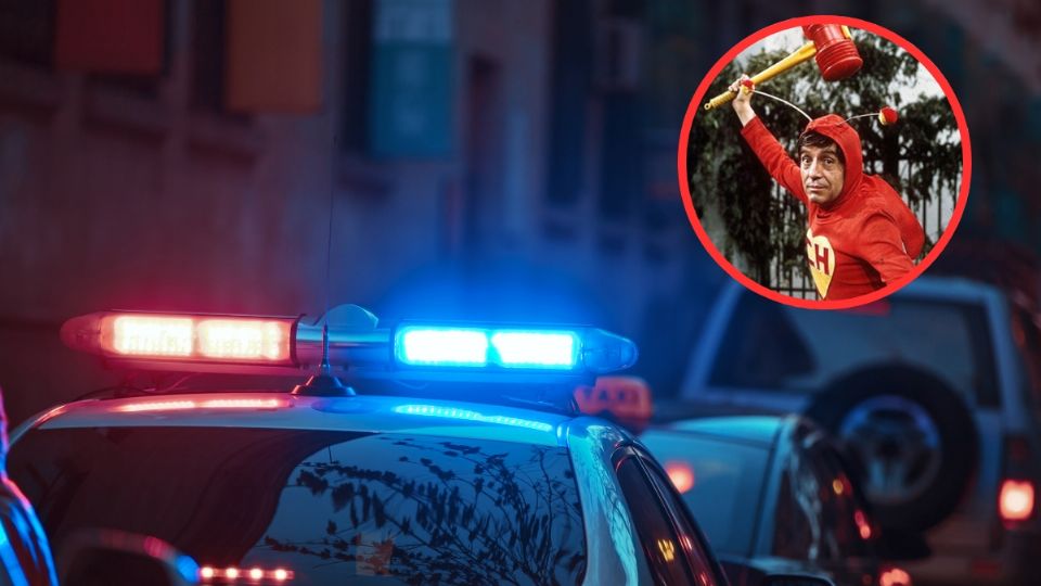 La policía encabezó un operativo con el icónico personaje mexicano