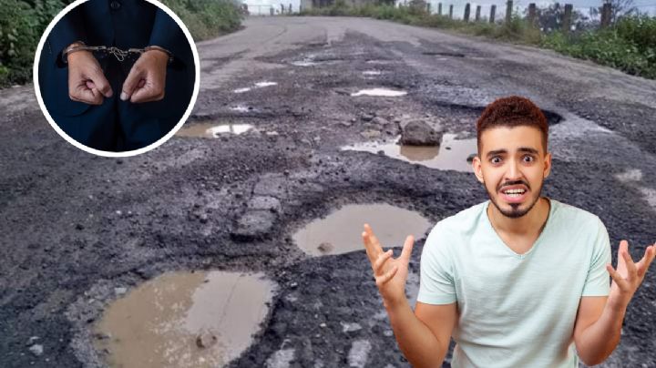 De esta forma se puede tapar un bache callejero sin recibir una fuerte multa; podrías ser arrestado