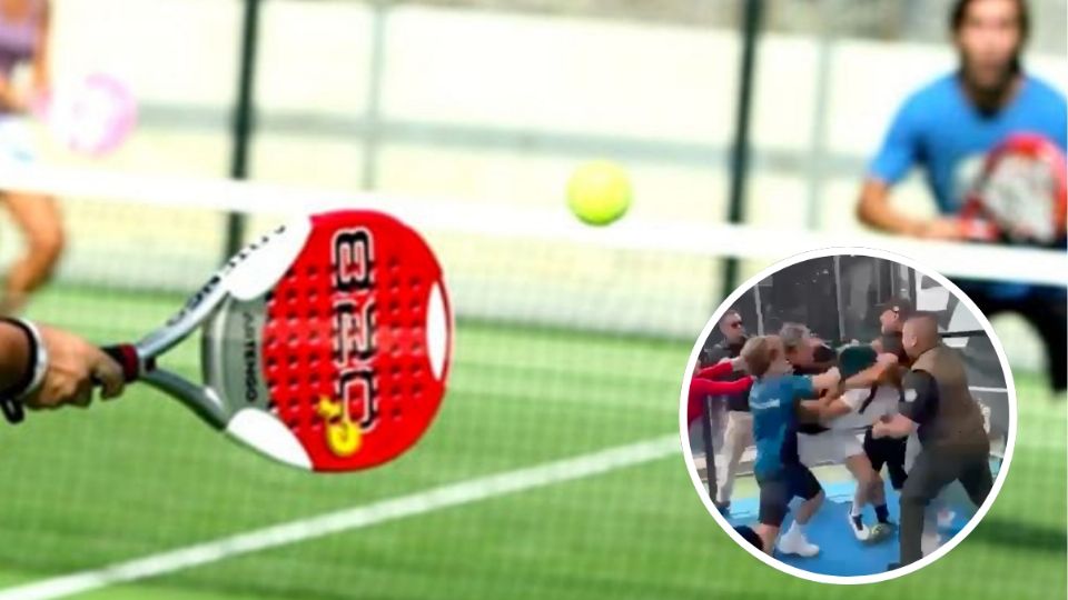 Un hombre y sus guaruras propinaron tremenda golpiza a un jugador de pádel