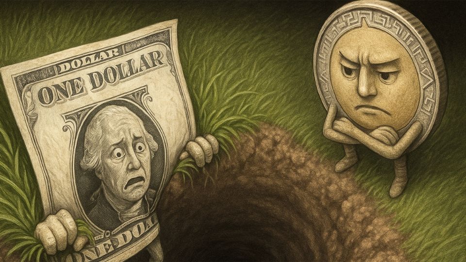 El dólar, hacia abajo