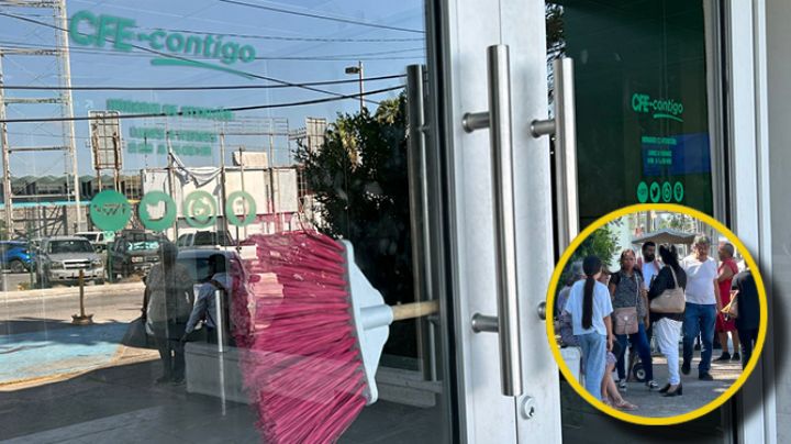 Trabajadores cierran oficinas de la CFE; protestan sin uniformes en Reynosa y Río Bravo