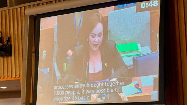 Carmen Lilia Canturosas presenta ante la ONU modelo de saneamiento del agua en Nuevo Laredo