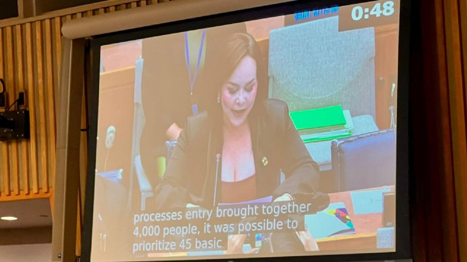 Carmen Lilia Canturosas, alcaldesa de Nuevo Laredo.