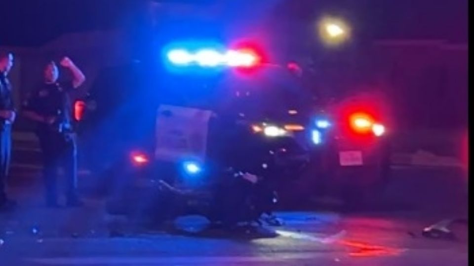 Brutal accidente en Laredo.