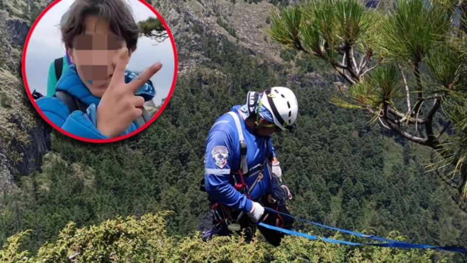 El operativo de rescate, liderado por Alfonso Zamorano de la Brigada de Rescate del Socorro Alpino de México, inició cuando las autoridades fueron alertadas sobre la desaparición del adolescente