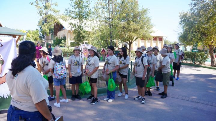 Niños viven una gran experiencia en el arranque del 'Capi Camp' en el zoológico de Nuevo Laredo