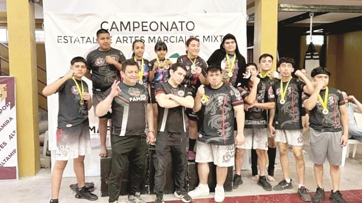 Peleadores de Nuevo Laredo van por el podio al Nacional de Artes Marciales Mixtas