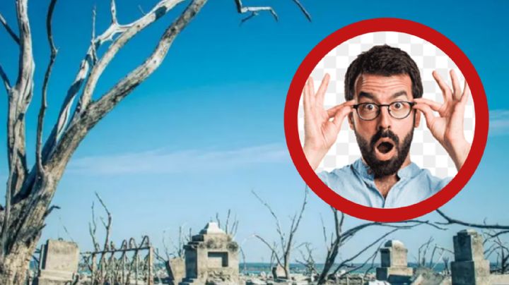 Panteón de Tamaulipas está en el fondo de una presa; así sale a la superficie | VIDEO