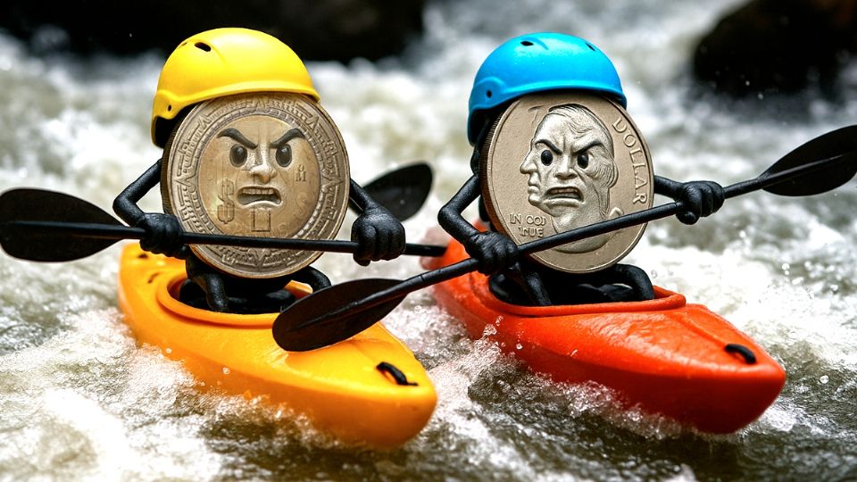 Peso mexicano en fuerte competencia con el dólar