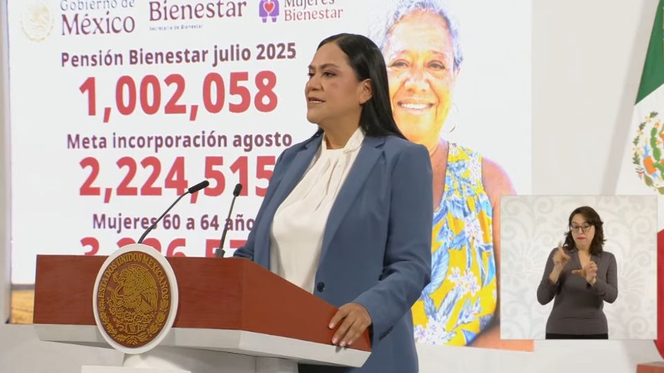 Hasta julio de 2025, ya hay 1 millón 2 mil 58 beneficiarias registradas; la meta para agosto es la incorporación de 2 millones 224 mil 513 mujeres