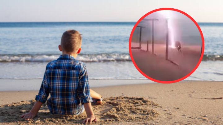 Nahun se divertía en la playa cuando fue impactado por un rayo; murió en el hospital