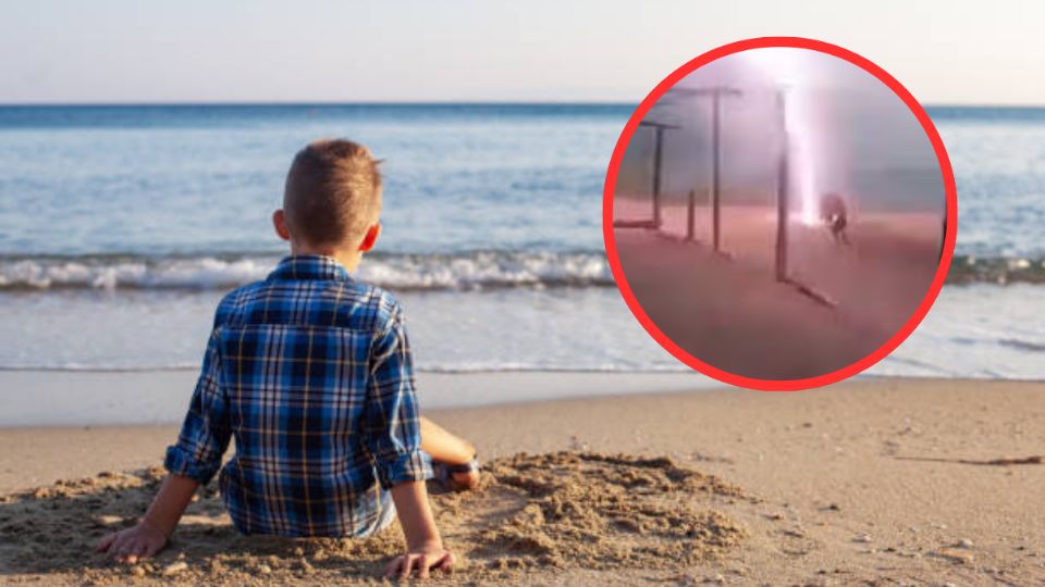 El menor falleció al caerle un rato mientras se encontraba en la playa