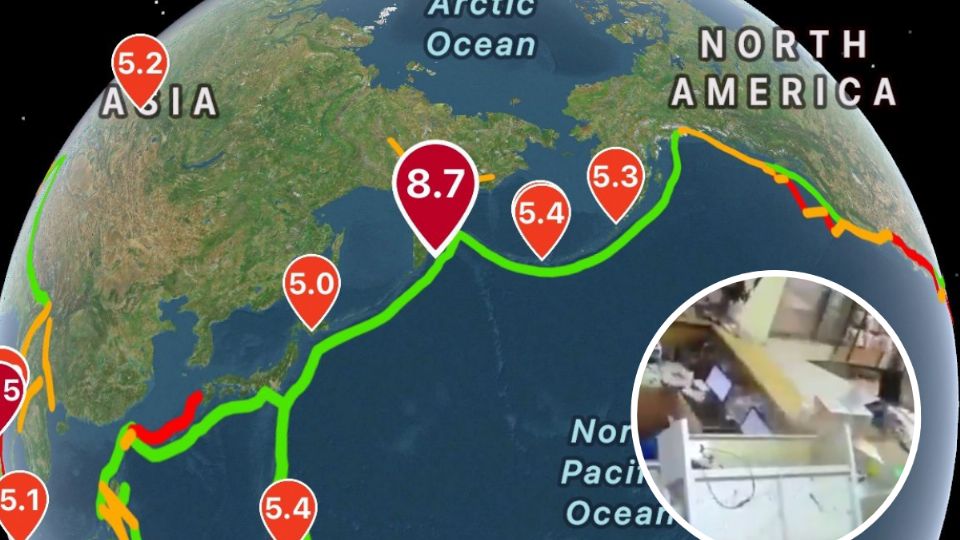 El movimiento telúrico fue de magnitud 8.7
