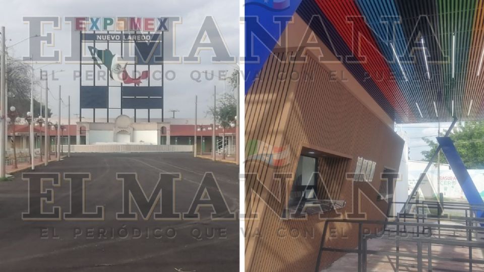 La fachada y calles internas de Expomex están siendo remodeladas.