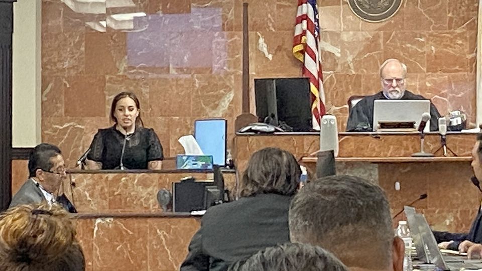 Erika Torres, durante el juicio.