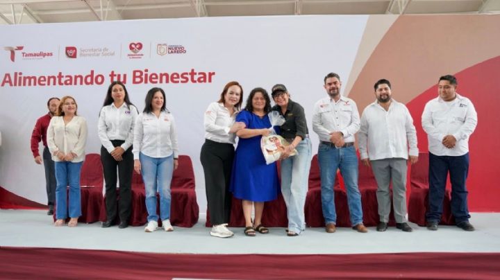 Reciben 500 familias de Nuevo Laredo apoyos del programa 'Alimentando tu Bienestar'
