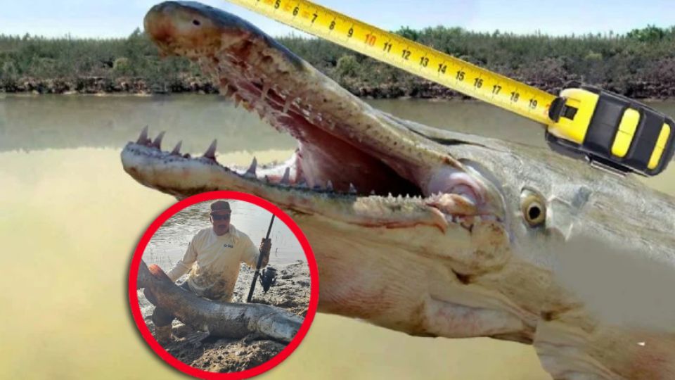 La captura se dio en la cuenca del río Trinity, de la ciudad de Corsicana, Texas, donde Salas navegó este fin de semana