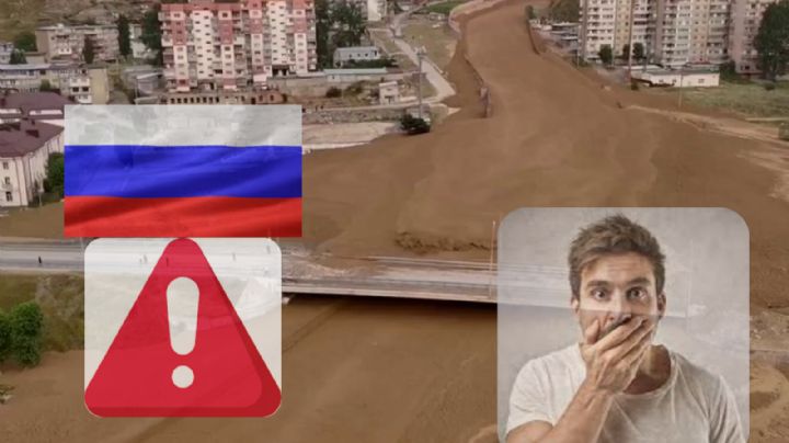 Así fue el tsunami de lodo que llegó a Rusia dos días después del terremoto | VIDEO