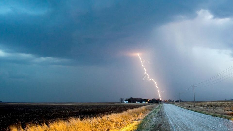 El rayo más gigante el mundo cayó en Texas.