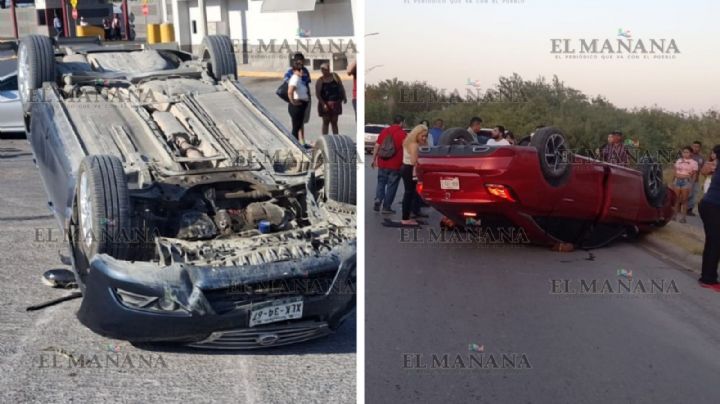'Nomás me tomé tres cervezas': conductor sufre volcadura por Carretera Aeropuerto; sale ileso
