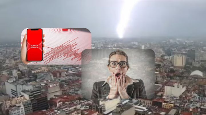 Cae fuerte rayo en CDMX y se activan alertas sísmicas en teléfonos móviles | VIDEO