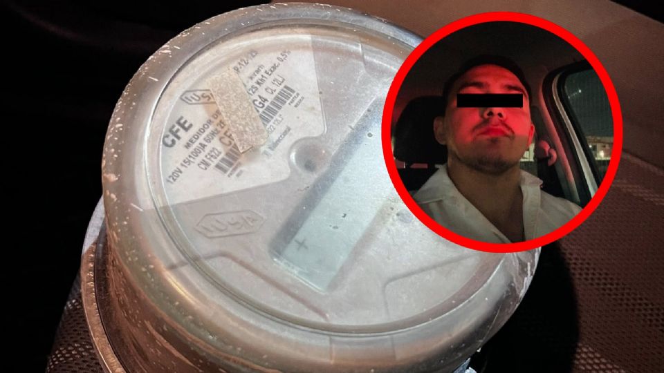 Conductor le roba medidor de la CFE a usuario que no pagó su viaje