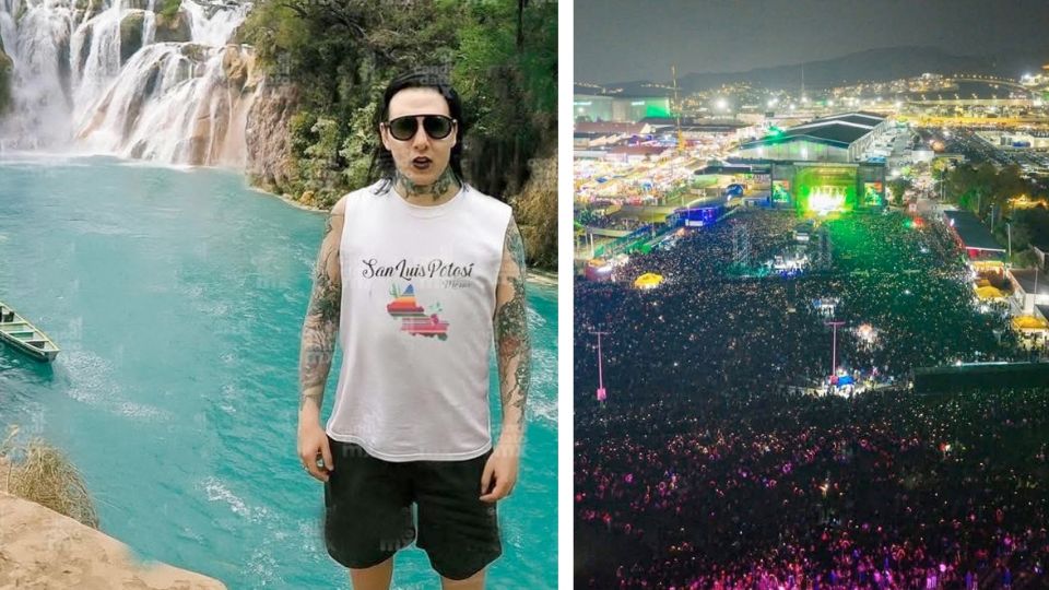 Marilyn Manson disfrutó de su estancia en la capital potosina.