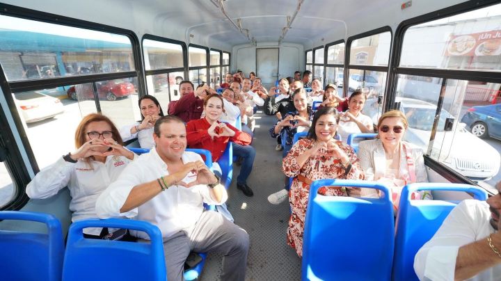 Dan banderazo de salida a nuevos camiones urbanos; refuerzan rutas al poniente de Nuevo Laredo