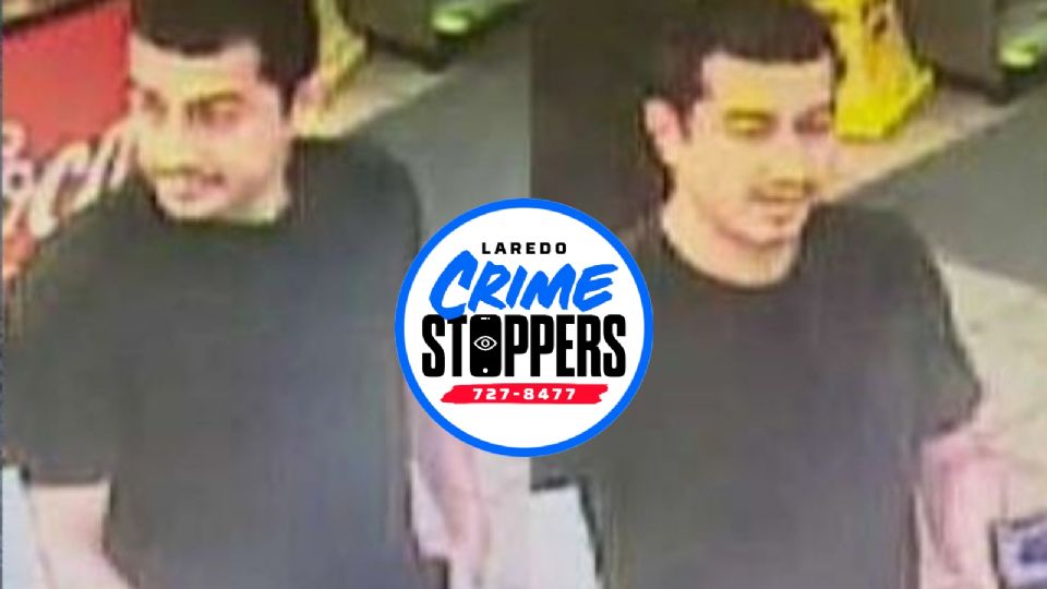 Piden ayuda para localizar a ladrón de gasolinera en Laredo