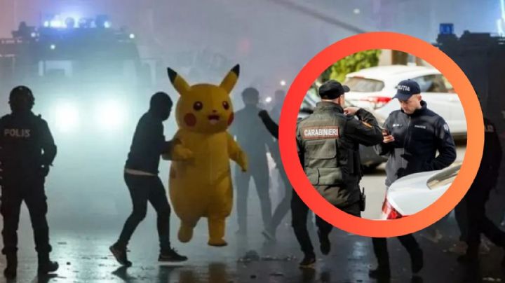 'Libertad para Pokémon'; arrestan a 'Pikachu' y a un 'oso polar' en protesta política | VIDEO