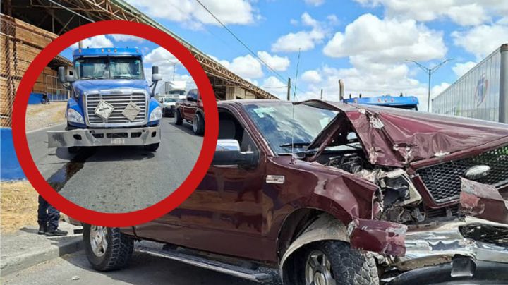 Camioneta queda destrozada tras ser embestida por tráiler en la Carretera Aeropuerto