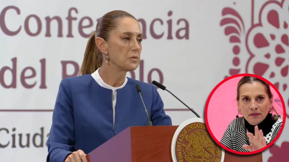 La presidenta mexicana no dudó en salir en defensa de la escritora y calificó de mentira la información sobre su ubicación en España