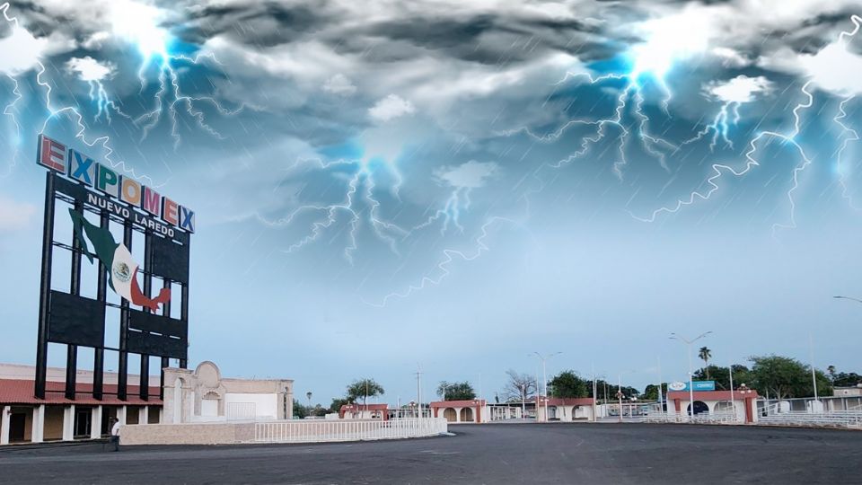 Las lluvias durante la Expomex nunca faltan.