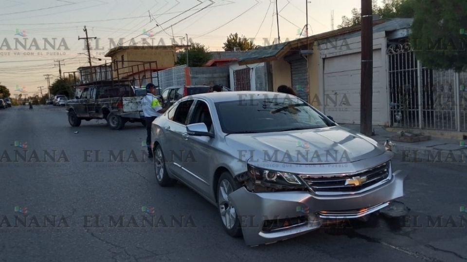 Accidente en las calles de Nuevo Laredo.