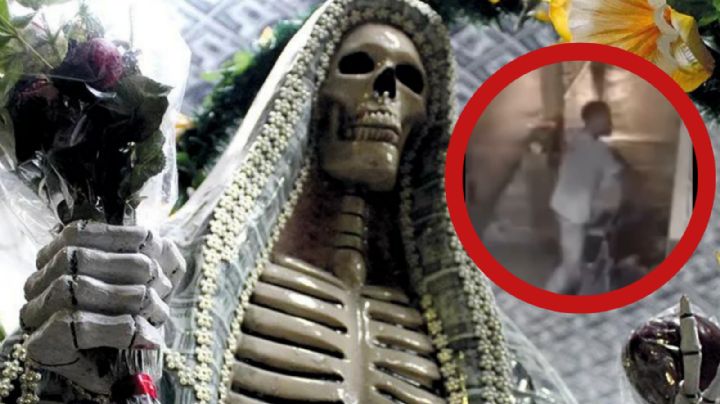 ¿Castigo Divino?: hombre trató de robar figura de la Santa Muerte; terminó en el hospital | VIDEO