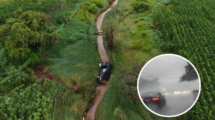 Lluvias en Jalisco causan la muerte de 3 personas; la camioneta familiar fue arrastrada a un arroyo