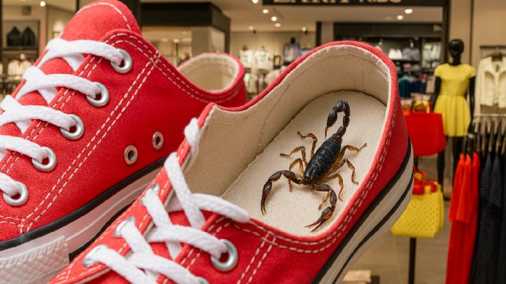 Escorpión pica a joven en un vestidor de Zara; estaba oculto en uno de sus zapatos