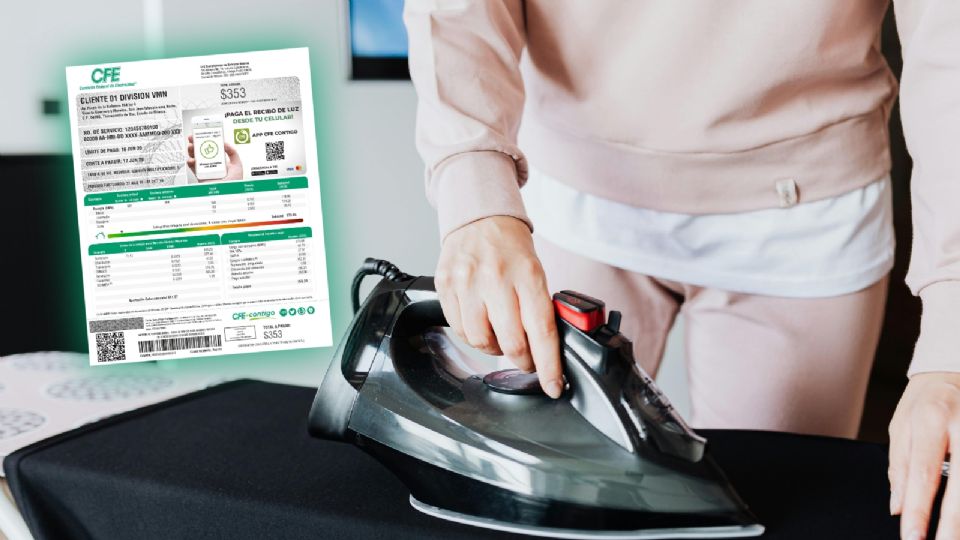 Estas son las mejores horas para planchar y ahorrar en el recibo de luz de la CFE