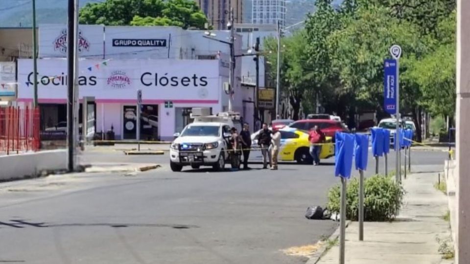 El cuerpo embolsado de una persona fue abandonado en el centro de Monterrey
